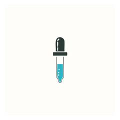 Pipette icon. Medical dropper icon. Vector illustration.