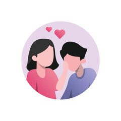 Romantic Valentine’s Day Icon Set for Lovers