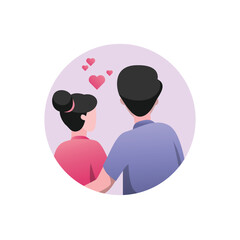 Romantic Valentine’s Day Icon Set for Lovers
