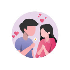 Romantic Valentine’s Day Icon Set for Lovers