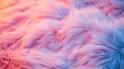 Obraz premium Soft Pastel Fur Fabric with Gradient Texture