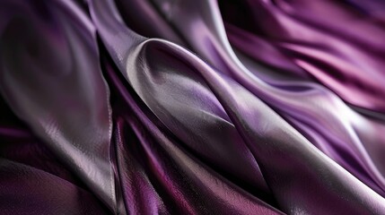 Obraz premium Purple satin fabric lies in a beautiful fold