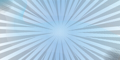 Abstract light blue composition with flowing shapes.