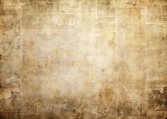 Fototapeta premium Vintage Newspaper Texture Paper with Unreadable Text and Images for Creative Projects
