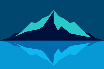 Mountain Landscape Vector Illustration for Background