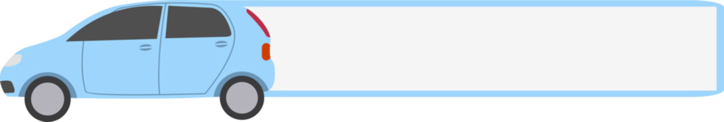 Obraz premium Car Name Label