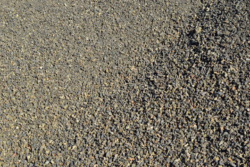 Crushed stone material. Rubble.