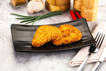 Fried potato hash brown snack