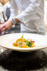 chef at work in restaurant