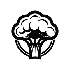 new black and white fruits, vegetables, icon vector logo design 