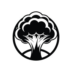 new black and white fruits, vegetables, icon vector logo design 