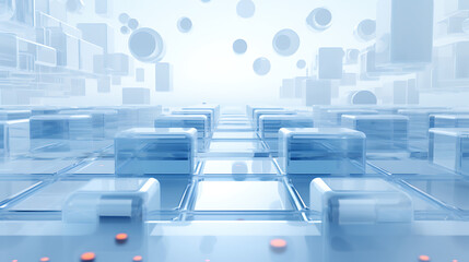 Fototapeta premium holographic technology background