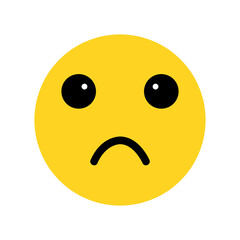 Sad emoji illustration or icon