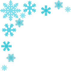 Corner Snowflake Illustration