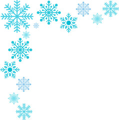 Corner Snowflake Illustration