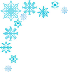Corner Snowflake Illustration