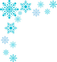 Corner Snowflake Illustration