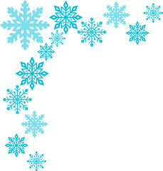 Corner Snowflake Illustration