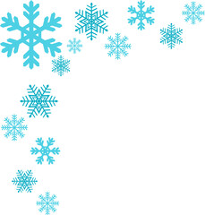 Corner Snowflake Illustration