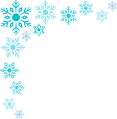 Corner Snowflake Illustration