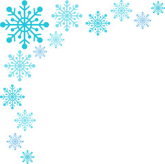 Corner Snowflake Illustration