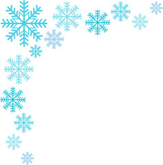 Corner Snowflake Illustration
