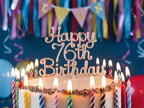 Elegant 76th Birthday Party Decoration
