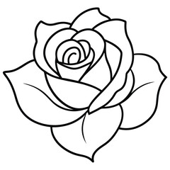 Rose Flower Vector Artwork Design - Beautiful Floral Illustration for Digital, Print & Home Decor Projects