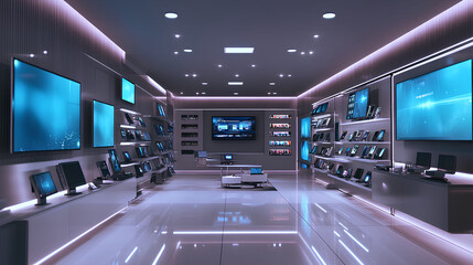 Fototapeta premium electronics store
