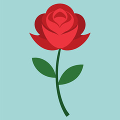 Rose Flower Vector Artwork Design - Beautiful Floral Illustration for Digital, Print & Home Decor Projects