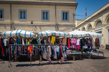 Centro de la ciudad de Brindisi, Puglia, sur de Italia