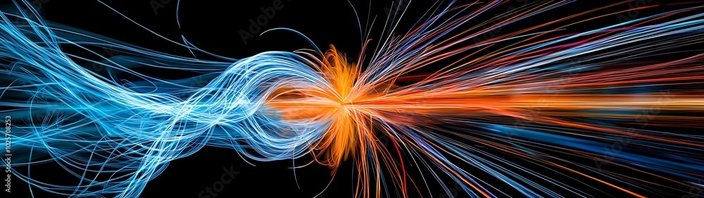 Poster vibrant energy flows in dynamic patterns