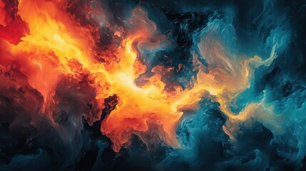 Fototapeta premium An artist creating glowing, abstract visual art that syncs with sound, projecting the fusion of sight and sound into the atmosphere
