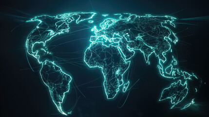 Global network planet Earth symbolizes tangled web digital communication,messages.Bright shades energy, dynamism modern futuristic technologies.Power information,endless possibilities digital age.