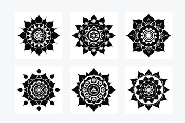 Beautiful mandala set featuring colorful line art and black-and-white designs. These intricate vector illustrations are perfect for decoration, meditation, and modern creative projects.