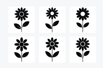 Flower Colorful Vector Art Illustration Design Image Set - Vibrant Floral Art for Creative Projects