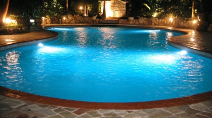 Night Pool Lights.