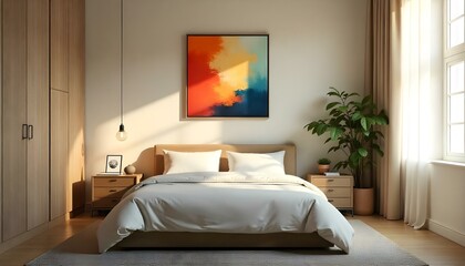 room with bed