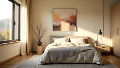 room with bed