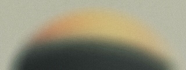 A curved arc of light with a gradient blending from pastel orange to forest green, noise texture effect