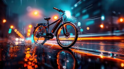 Urban Cycling Tours, vibrant colors, dynamic action, cityscapes, photography