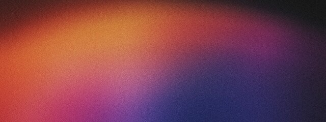 Fototapeta premium A curved arc of light with a gradient blending from sunset orange to royal purple, noise texture effect