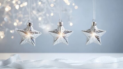 The Silver Star Ornaments