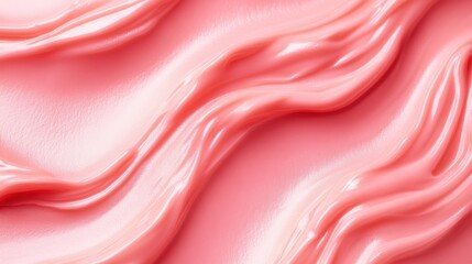 Obraz premium Luxurious pink silk fabric texture with elegant waves