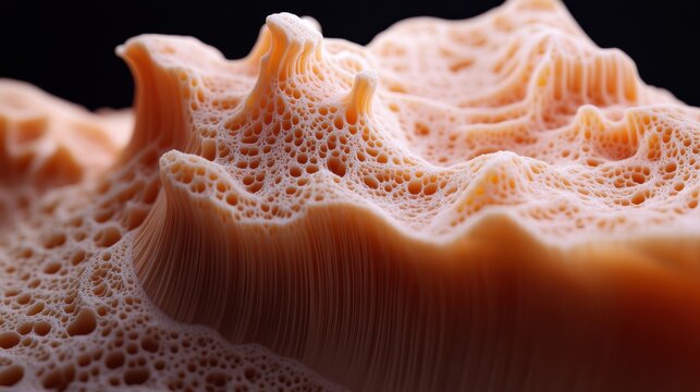 Close-up texture of coral structure in subtle light