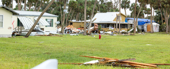 Damage from Hurricane Milton in Glades County, Florida, documented on Oct. 11, 2024. From the severity of this damage and nearby properties looking OK, I suspect it was a tornado. But cannot confirm. © Hayley Rutger