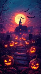 Happy Halloween Neon Spooky Vibes