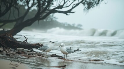 Vulnerable species in a coastal zone where rising seas and storms threaten their already fragile existence.