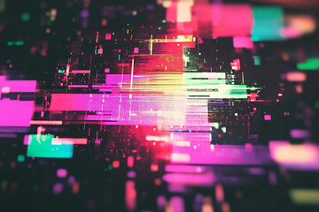 Obraz premium Glitch background