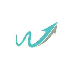 Creative letter W arrow Logo Vector Symbol Icon